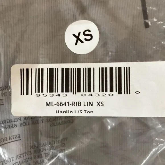 Michael Lauren ML-6641-RIB Lin Hanlin L/S Top Size XS (C2) ‎ NWT - Picture 6 of 6